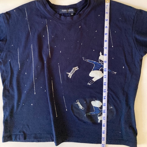 Yoshi Kondo Cotton T-shirt Navy Size M - Picture 5 of 10
